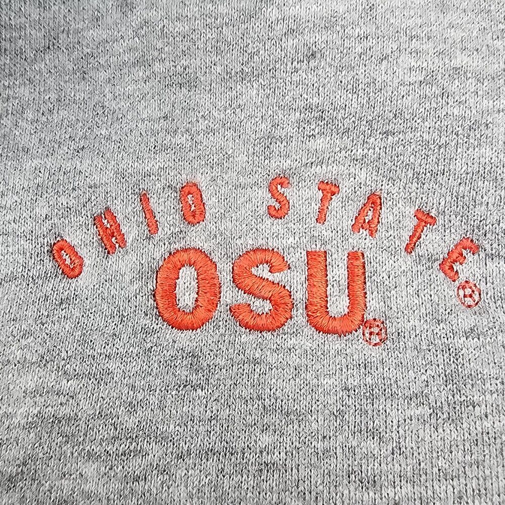 Ohio State Buckeyes Sweatshirt Adult Medium Gray 1/4 Zip Retro Gear For Sports - Picture 3 of 16